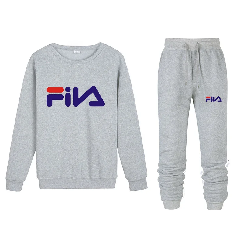 Модный Зимний спортивный костюм, 2 предмета, мужской спортивный костюм, chandal hombre, для бега, homme, с принтом, толстовка+ спортивные штаны, мужская одежда - Цвет: 8
