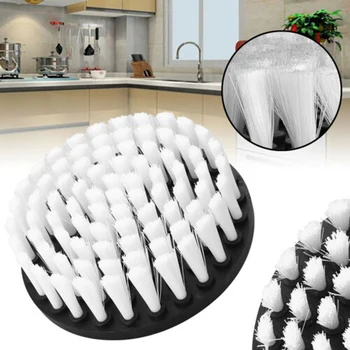 

5Inch White Drill Brushes Attachment For Cleaning Carpet Leather&Upholstery Kits