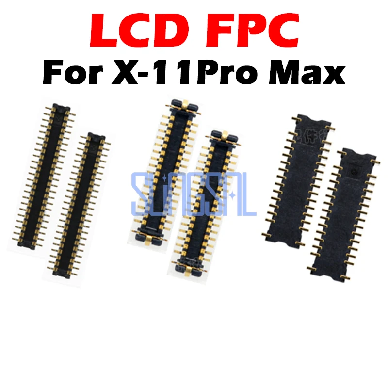 2pcs new Touch LCD Display FPC Connector For iP X XS Max XR 11 Pro Board On Motherboard Mainboard Flex Cable | Электронные