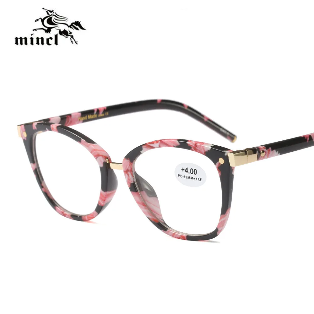MINCL/маленькие очки для чтения "кошачий глаз" женские и мужские ретро модные ультралегкие прогрессивные Мультифокальные фотохромные дальнозоркие очки NX