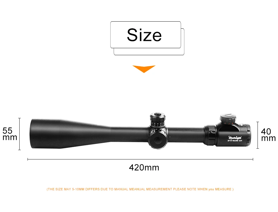 Bestsight 10-40X50 тактический Оптический Снайперский прицел длинноглазная рельефная винтовка полуавтоматическое ружье с прицелом Pistola Aria Compressa