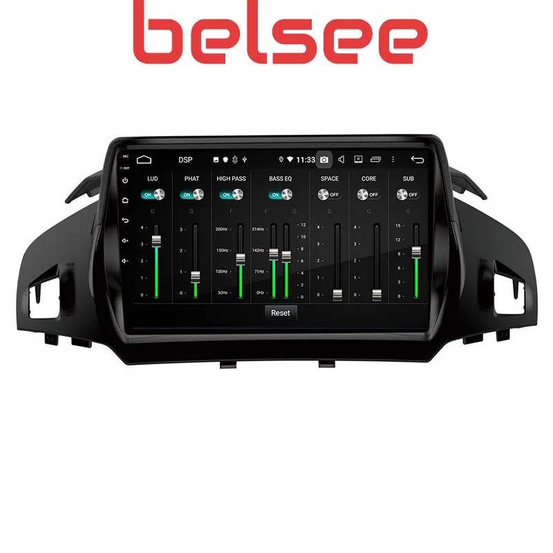 Belsee 9 Экран Android 10 Автомобиль Радио Стерео 4 Гб 64 Авто навигатор с GPS DVD для Ford Kuga Escape