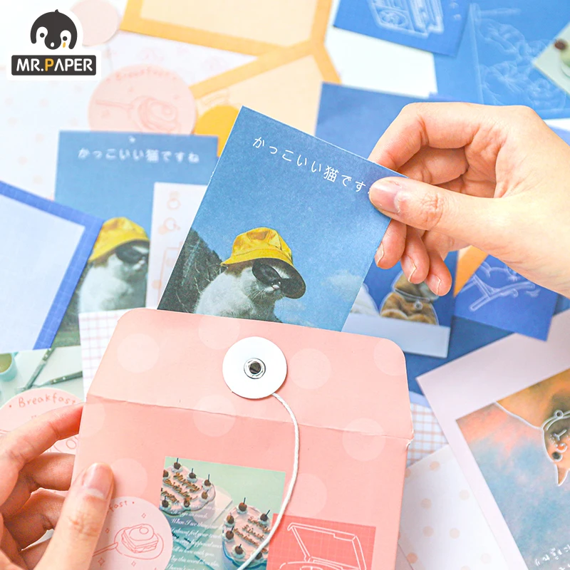 Mr.paper 4 вида конструкций 120Pcs Japanese Songlist Стикеры из фильмов Скрапбукинг