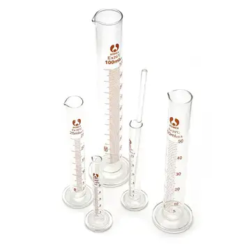 

5-100ml Glass Measuring Cylinder Chemistry Laboratory Measure Graduated Pro Lab Instrument Labsupplie Liquidmeasuringcup