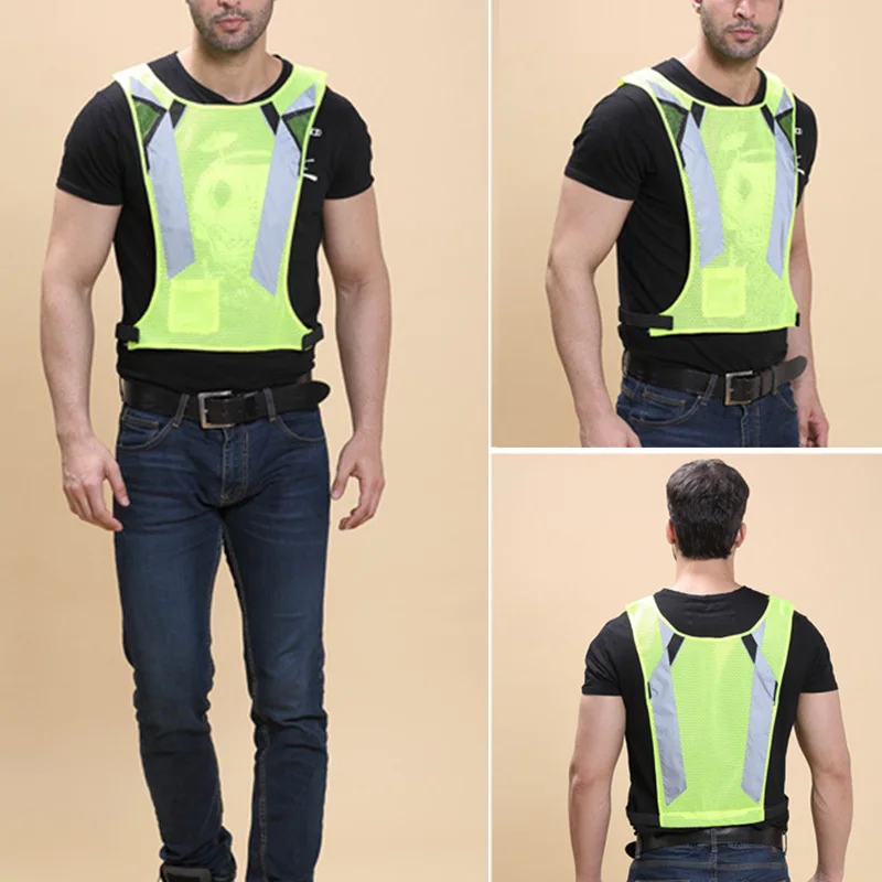 

High Visibility Vest Night Reflective Safety Waistcoat for Sports Running Riding JHP-Best