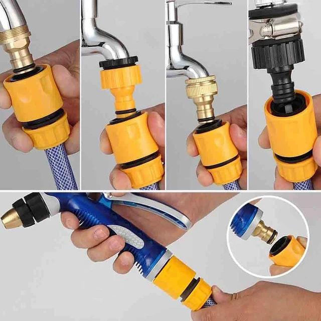 22/31 Db Kerti Tömlő Csatlakozó Beállítása Vége 3 Tap Extender Gyors Csatlakozók Javító Közös Cső Öntöző Kiegészítők - Image 3