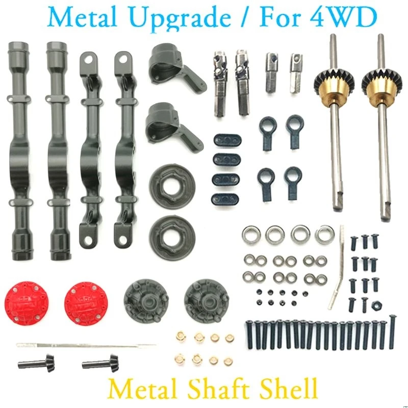 

Metal Axle Housing Front Rear Shaft Shell OP Fitting Accessories for WPL B14 B16