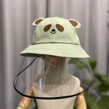 

3-10Y Kids Baby Hat Anti Dust Protection Hats +Face Cover Windproof Cap Hat 14 Styles Cartoon Animal Caps 50-53cm
