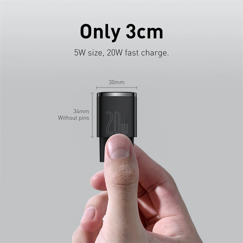 bord I øvrigt Frustration Pd 20w Fast Charge Charger Usb C Charger Mini - Baseus Usb Type C Charger  20w - Aliexpress