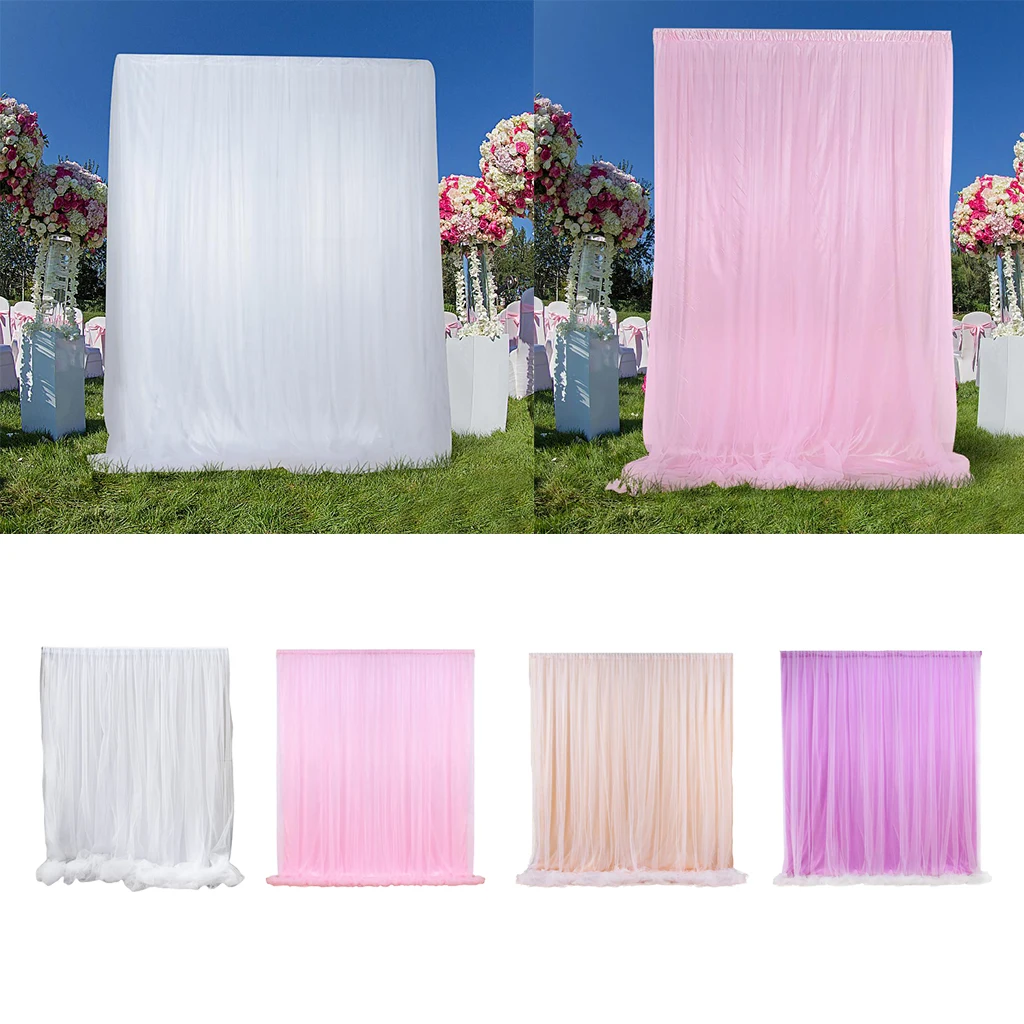 

Tulle Backdrop Curtain Photo Prop Background for Party Decor