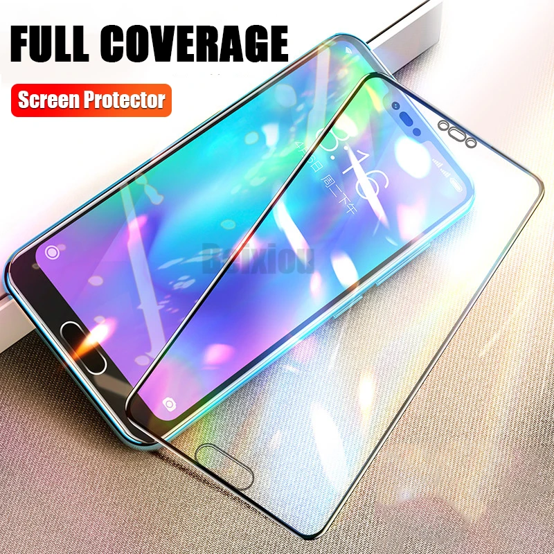 Полное покрытие экрана из закаленного стекла для huawei Honor 10 Защитная пленка v10