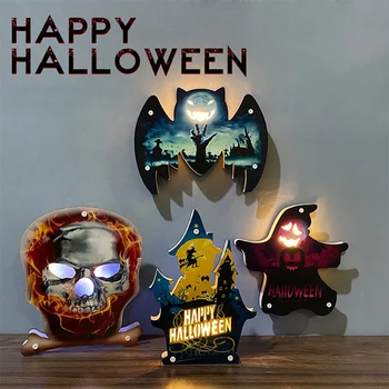 

New Halloween style decoration atmosphere night light pumpkin ghost holiday decoration light