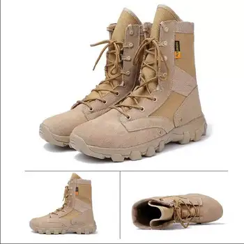 

Hiking Sport Work Safefy Men Military Boots Waterproof Desert Tactical Boot Army Shoes Camping Mountain Climbing Outdoor Shoes