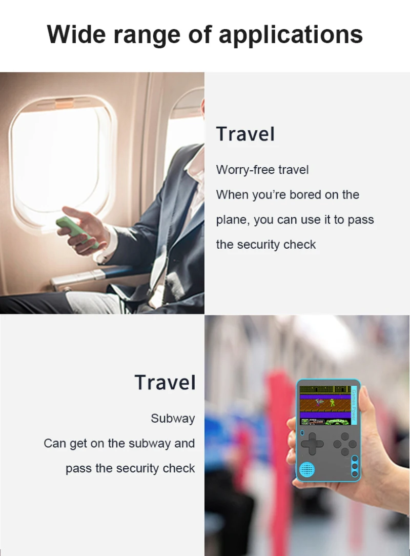500 IN 1 Retro Video Game Console Multilanguage Handheld Game Player Classic Games TV Gaming Console AV Out Mini Handheld Player