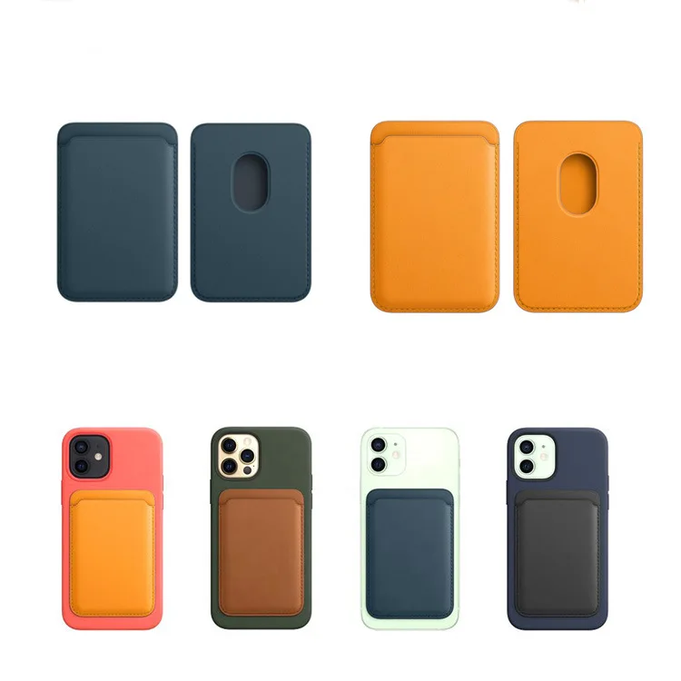 Кожаный кошелек для iphone 12 mini /12 Pro Max с футляром карт MagSafe магнитный модный