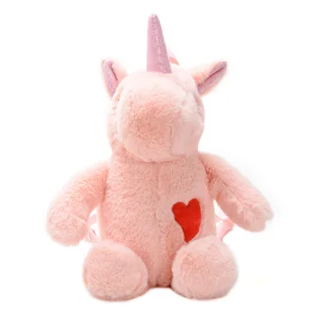 

Cute Kids Girls Unicorn Backpack Shoulder Bag Soft Plush Backbag Women Travel Bags Student School Book Bag Kids Gift