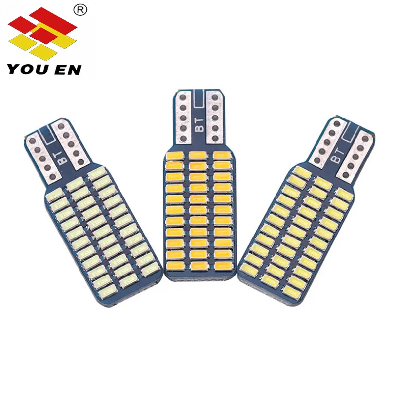 Светодиодсветодиодный лампы YOUEN T10 192 194 168 W5W 33 SMD 33SMD 3014 автомобильные задние