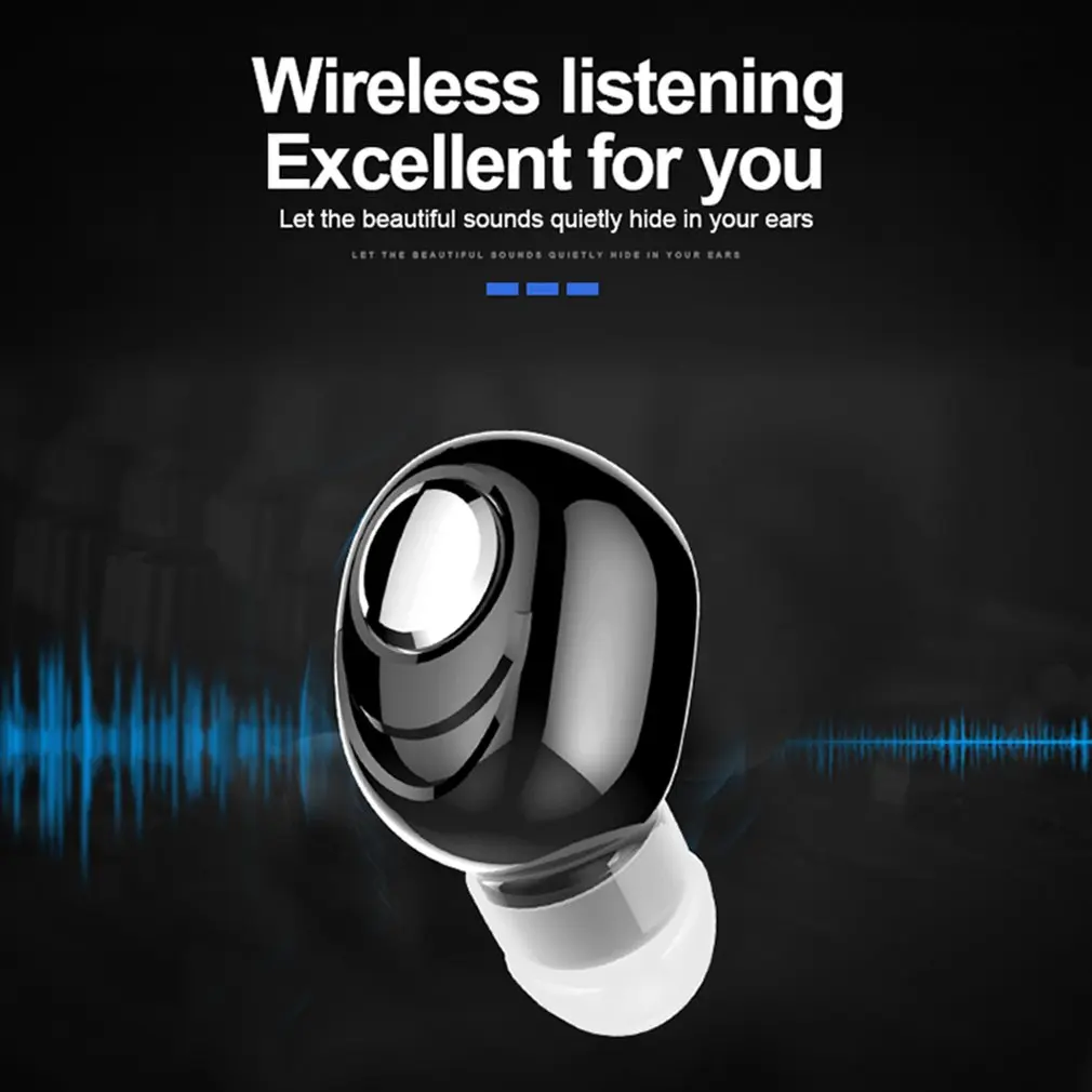 Мини-наушники-вкладыши Bluetooth 5,0, беспроводные наушники, Спортивная гарнитура с микрофоном, наушники-вкладыши, стерео наушники для смартфонов