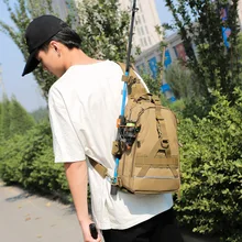 Тактическая дорожная суб-посылка, многофункциональный рюкзак, большой, открытый, водонепроницаемый, натянутый, поясная, нагрудная сумка, рыболовная, камуфляжная, задняя упаковка