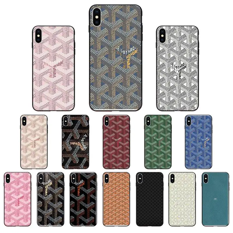 

Goyard Design Colourful Style Case Luxury For Iphone 7 8 Plus X Xs Max Xr 11 Pro Max Telephone Accessories