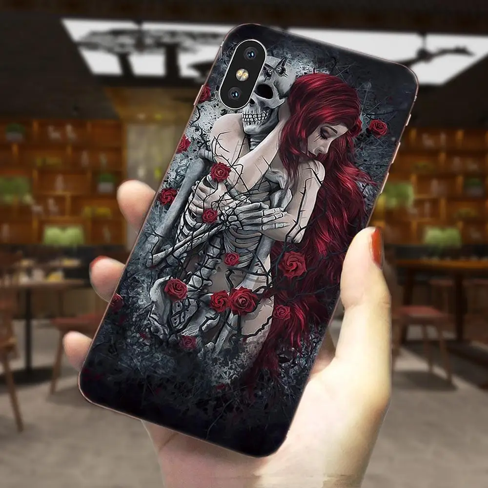 Catrina для маленькой девочки с розами череп для телефона Samsung Galaxy Note 10 A10E A10S A20S A30S A40S A50S A6S A70S A730 A8S M30S S2 S3 плюс в продаже класса люкс - Цвет: as picture