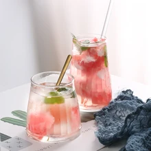 Скандинавская простая стеклянная чашка, креативная прозрачная чашка для воды, Tazas Para, кафе, домашний Молочный Сок, Термостойкое стекло, новинка 360 мл, MM60BLB