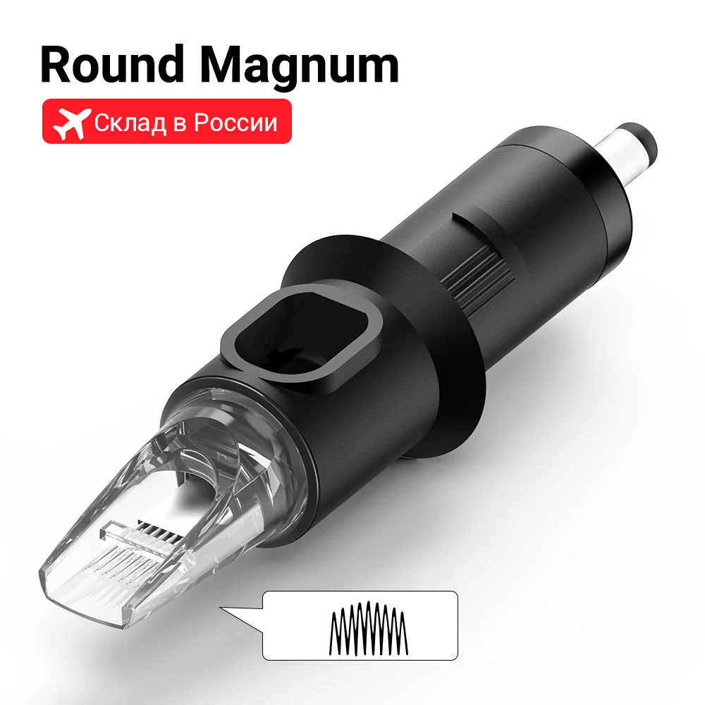 STIGMA 20pcs Tattoo Needles Revolution Cartridge Curved Magnum Shader #12 (0.35mm needle) 1205RM 1207RM 1209RM 1211RM 1213RM Box | Красота и