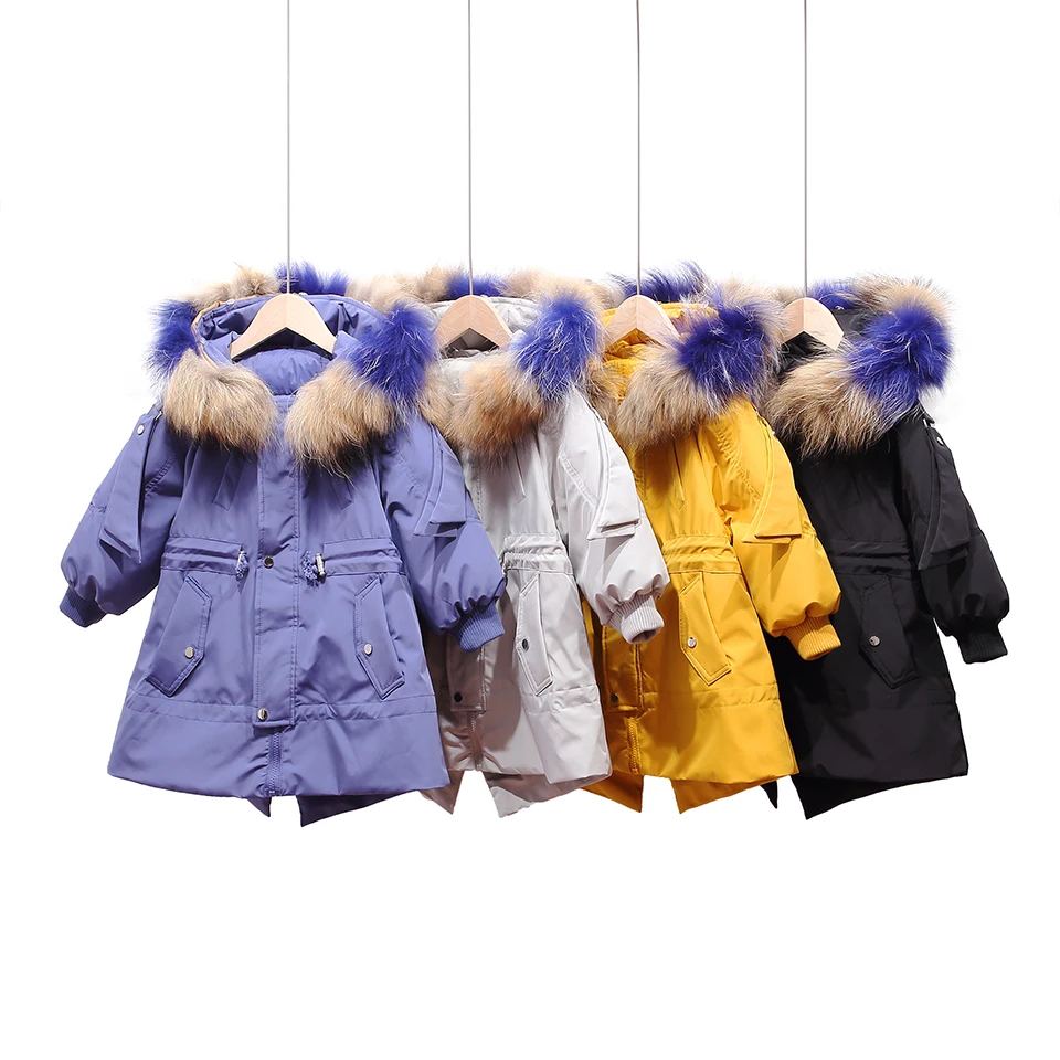 GLO-STORY, зима, новые модные детские зимние пальто с меховым капюшоном и карманами, пуховики, ветровка для мальчиков и девочек
