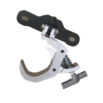 

2pcs/lot Aluminum Stage Light Hook Fold Stage Lighting Clamp Cast Steel Folding Beam Light Hook Loading 120KG 40-60mm Truss Tube