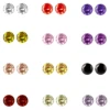 12 Pairs Plastic invisible Clip On Earrings for Sensitive Ears,Birthstone Cubic Zirconia Earring Sets  Non Pierced Ear for girls 2