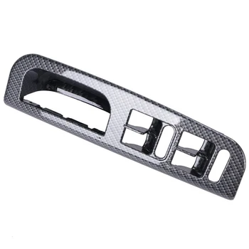 

Carbon Fiber Door Window Switch Control Panel Cover Trims Frame Car Inner Accessories for Golf Jetta MK4 1998-2004