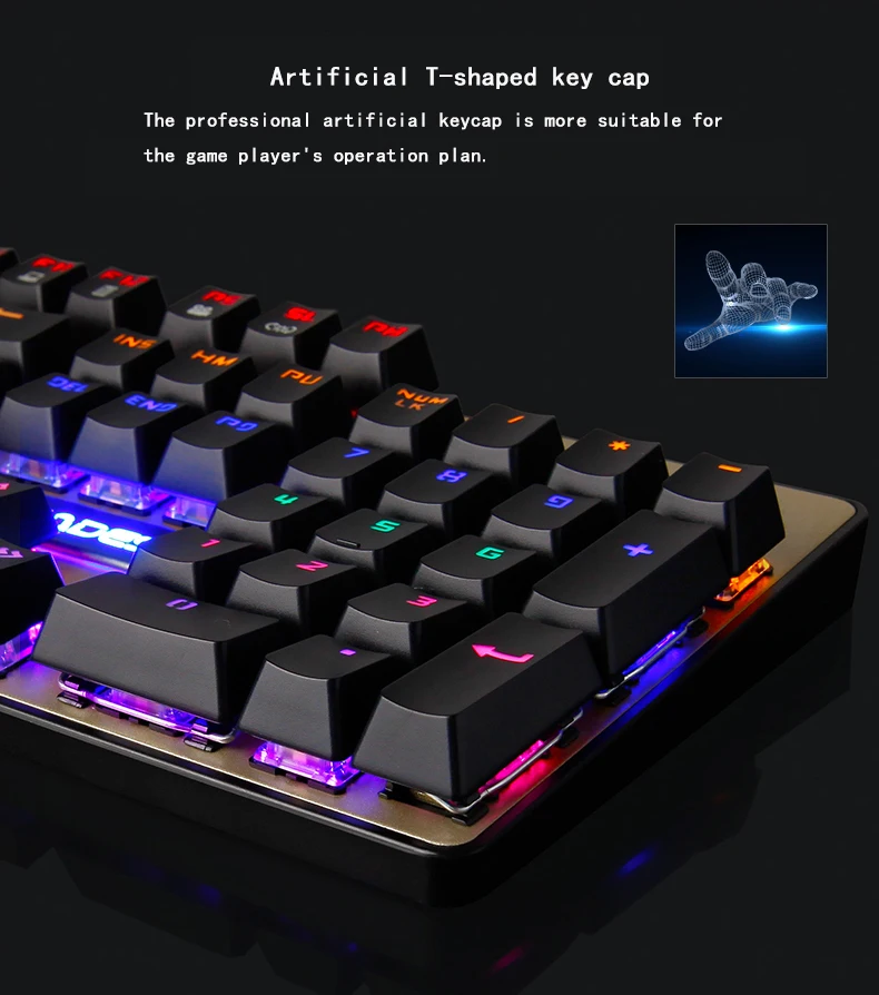 SADES настоящая механическая клавиатура подсветка RGB светодиодная клавиатура для геймеров 104 ключ проводная USB механическая клавиатура игровой офис