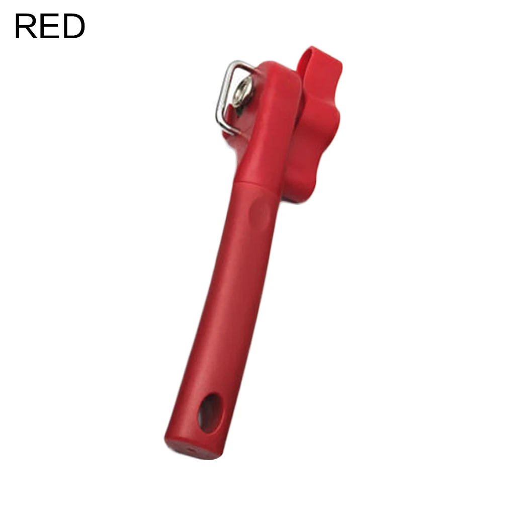 Red Профессиональное многофункциональное высокое качество Нержавеющая сталь безопасности, с вырезами на одну сторону, ручной консервный нож Tin легкое бытовой Кухня инструменты - Цвет: Red