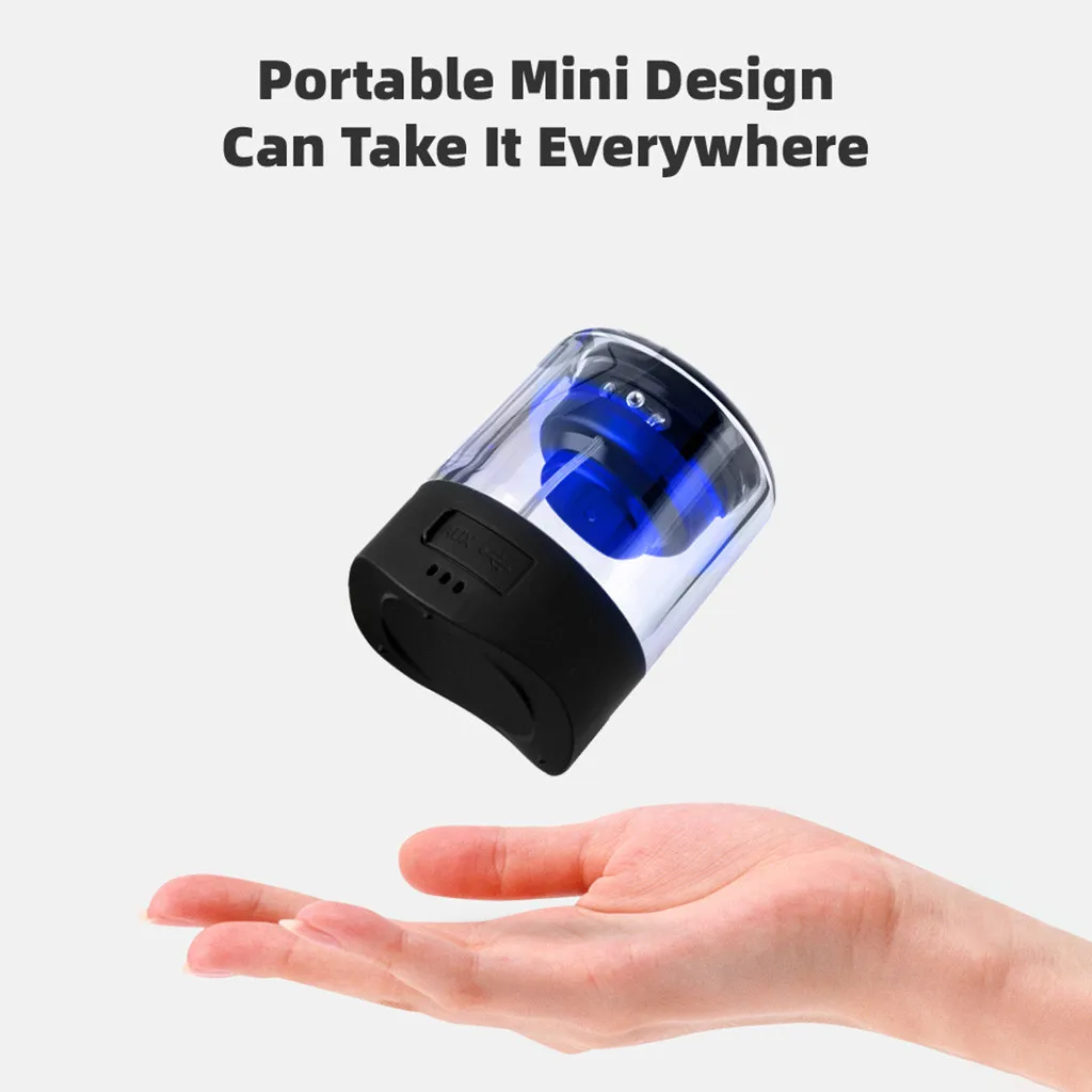 Speaker newest hot sales high quality LED Colorful Outdoor Waterproof Speaker Subwoofer Couplet Portable Desktop Audio