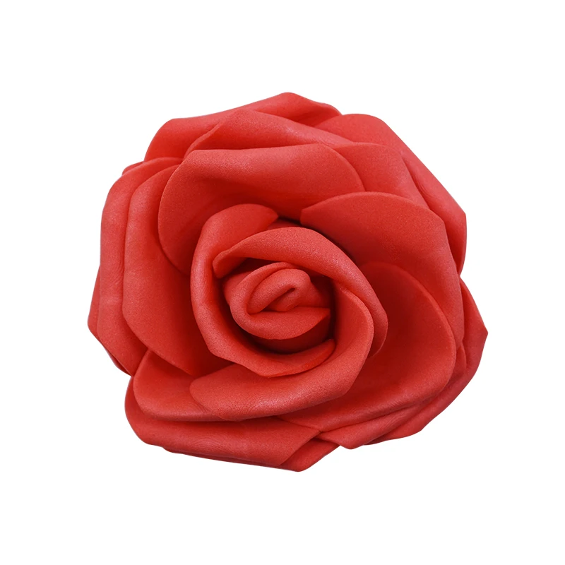 F06 Red 30 шт. 8 см большой пенопласт розы искусственные головки цветов для свадебной вечеринки украшения DIY венки букет ручной работы аксессуары - Цвет: F06 Red