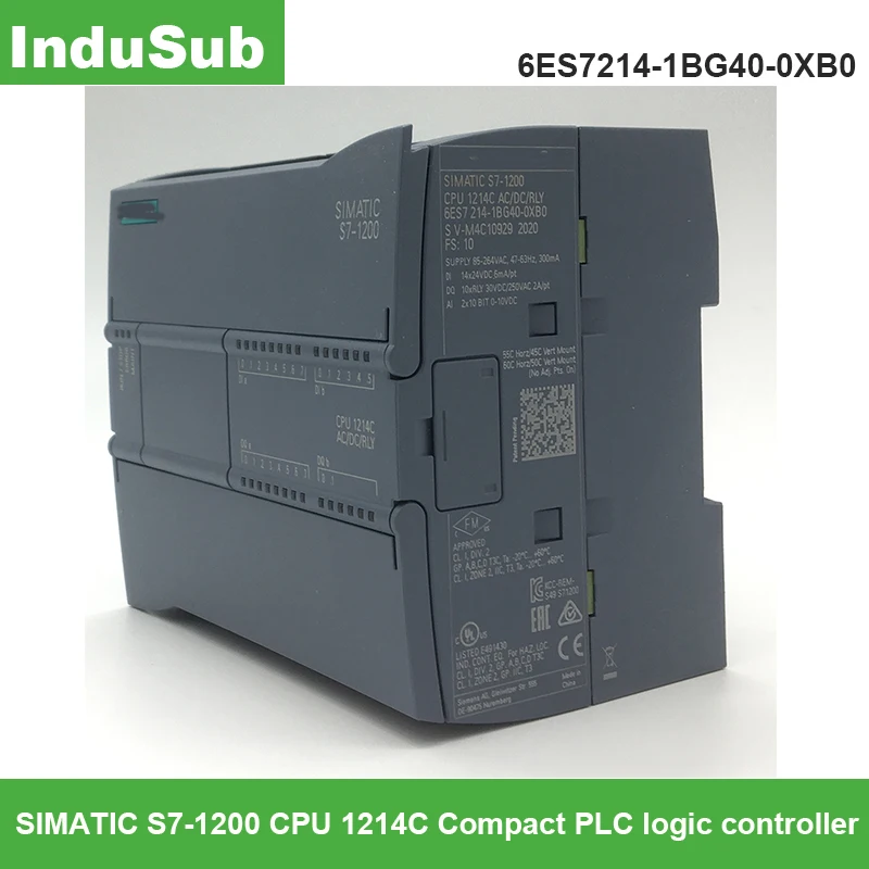

SIMATIC S7-1200 CPU 1214C Compact CPU 6ES7214-1BG40-0XB0 PLC logic controller