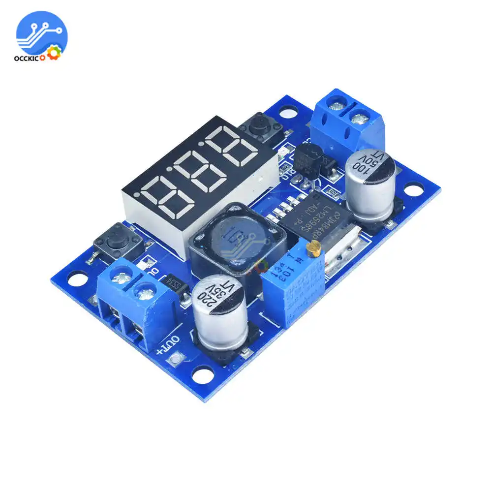 DC понижающий модуль LM2596 DC/DC 4 0 ~ 40V до 1 25 37V Регулируемый регулятор напряжения