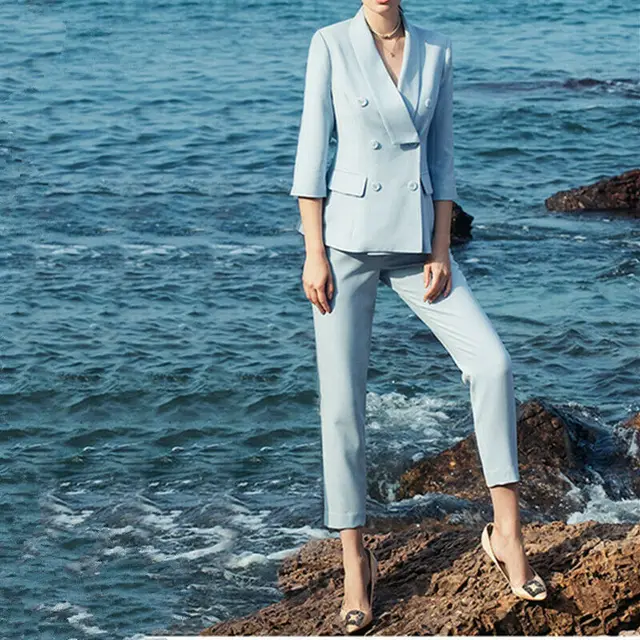 Bride Pant Suits Women Business Suit 