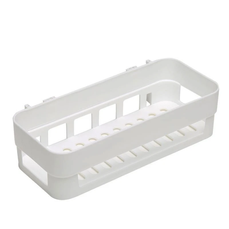 No Trace Stickers Basket Storage Shelves Home Square Bathroom