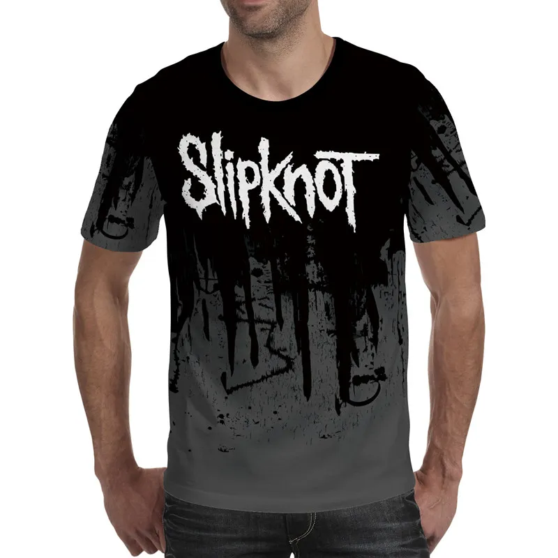 Slipknot футболка в стиле «хип-хоп», футболка в уличном стиле ужасов Триллер в готическом стиле, футболки в стиле «панк» из металла группа Slipknot печати Модная футболка - Цвет: 009
