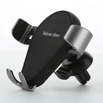 

Universal Qi Wireless Fast Charger Car Air Outlet Mount Flexible Clip Phone Holder Stand in Car For Smart Phone