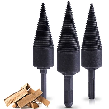 

Hexagonal/Square/Round Shank Firewood Drill Bit Chop Wood Splitter Screw Splitting Reamer Tool CLH@8