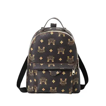 

Fashion British style bag printing multi function bag double shoulder bag retro backpack Mini Small schoolbag mobile phone bag