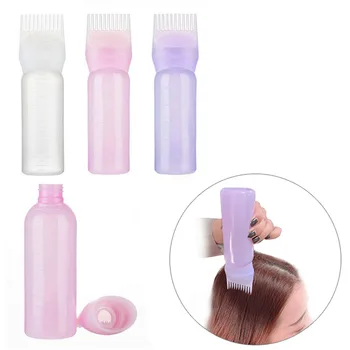 

Empty Hair Dye Bottle With Applicator Brush Dispensing Salon Hair Coloring Dyeing Bottles Hairdressing Styling Tool 120ML