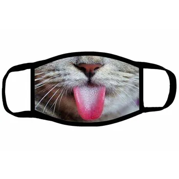 

Unisex Universal Cat and dog pet printed mouth masks Outdoor Non-Woven Dust Mask Pm2.5 mascarilla маска masque маски