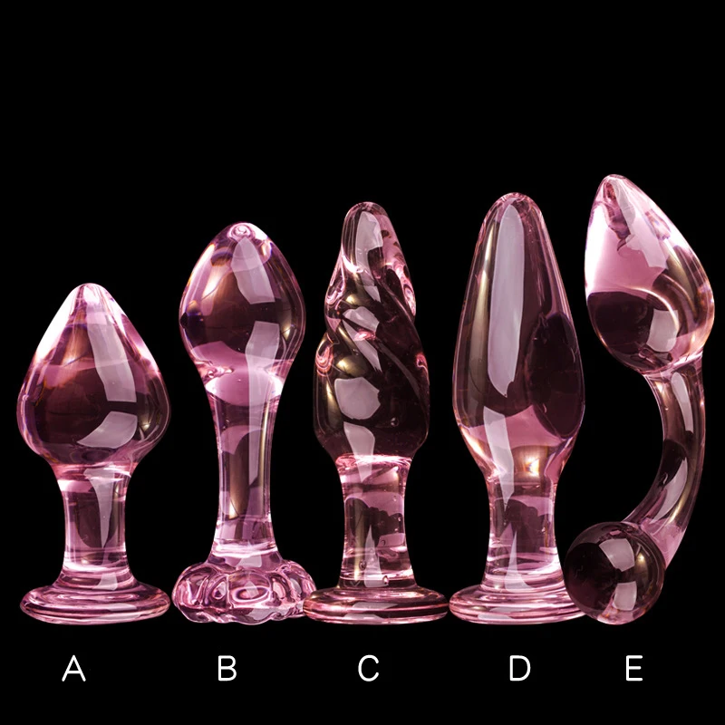 Pink Glass Anal Dildo Plug Crystal Butt Erotic Sex Toy for Women Adult Products Couples Stimulator |