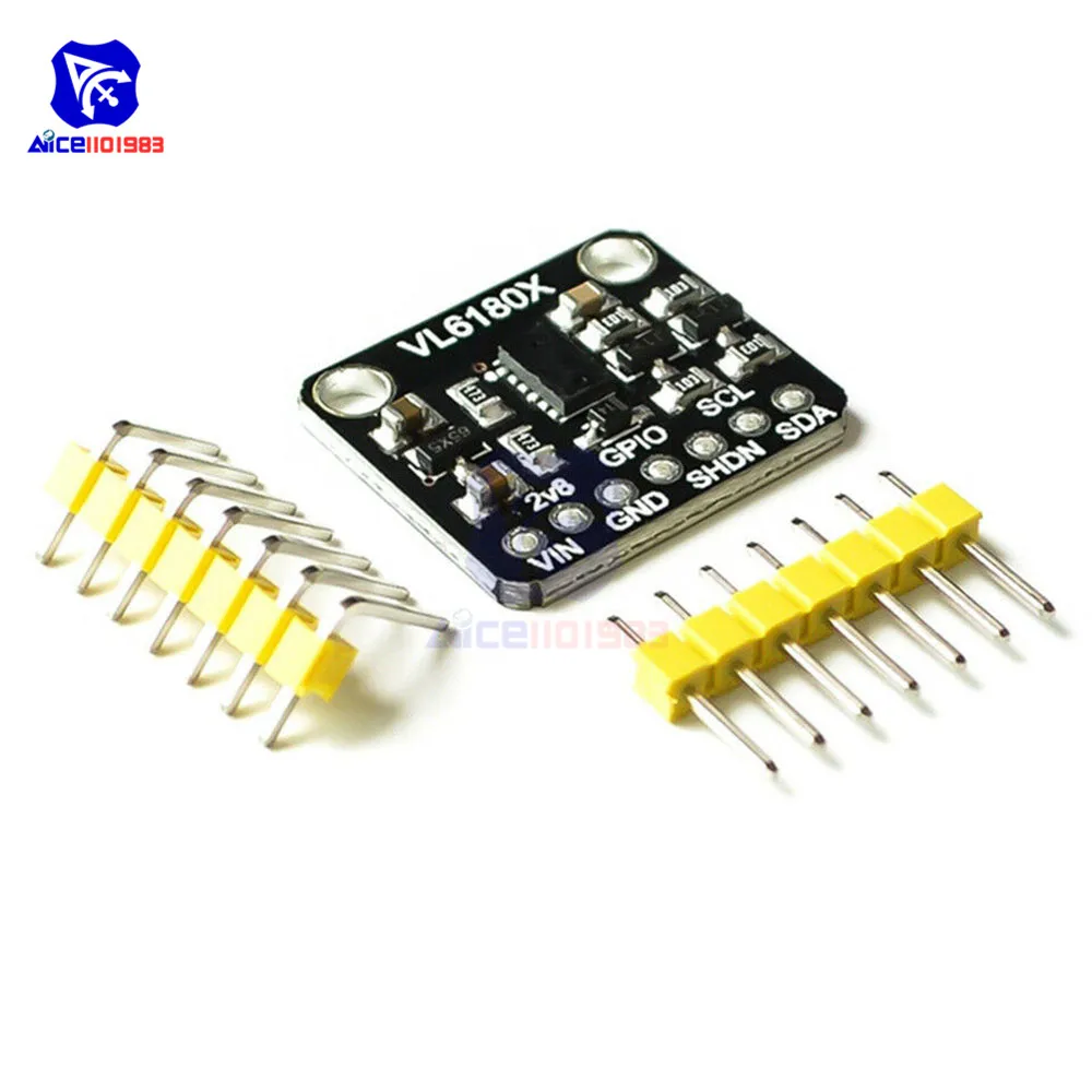 diymore VL6180X Range Finder Optical Ranging Sensor Module I2C Interface 3.3V 5V IR Emitter Ambient Light TOF for Arduino