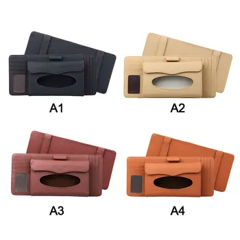 

3 In 1 Sun Visor Car Organizer CD Bag Car Storage Tissue Box Truck DVD Disk Card Case Organizer Bag Paper Napkin Holder