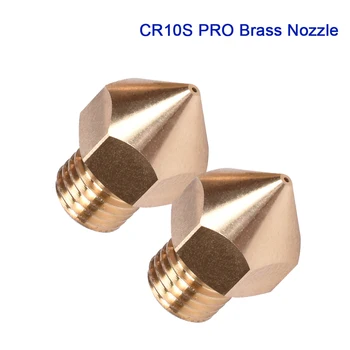 

CR10S PRO Brass Nozzle 1.75MM High Quality Heater Block Hotend 0.2 0.4 0.8MM For CR10S PRO Extruder J-head 3D Printer Parts