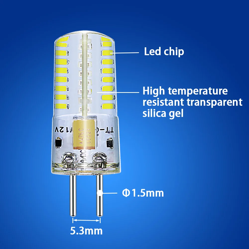 Gu5.3 Led 220 В 3014smd хрустальная люстра лампа Ac/Dc12vled энергосберегающая запасная